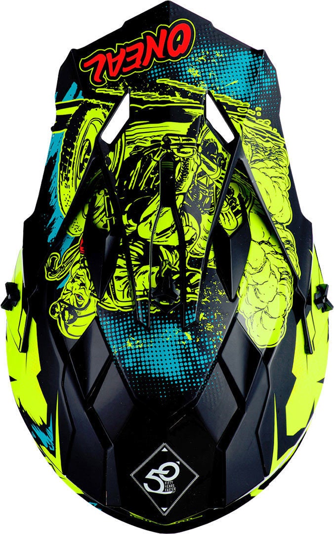 Oneal 2Series Villain Jugend Motocross Helm gelb S (49/50) Abbildung 7