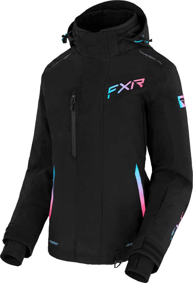 FXR Edge 2-in-1 Snescooterjakke til damer sort/pink 4 Figur 1