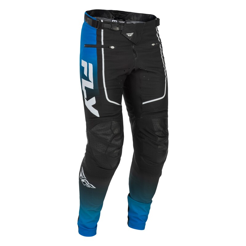 FLY Racing Rayce Youth MTB-byxor - Blå/Svart/Vit Figur 3