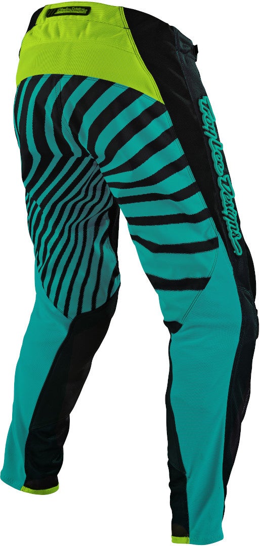 Troy Lee Designs GP Air Drift Motocross bukser Sort/turkis 34 Figur 2