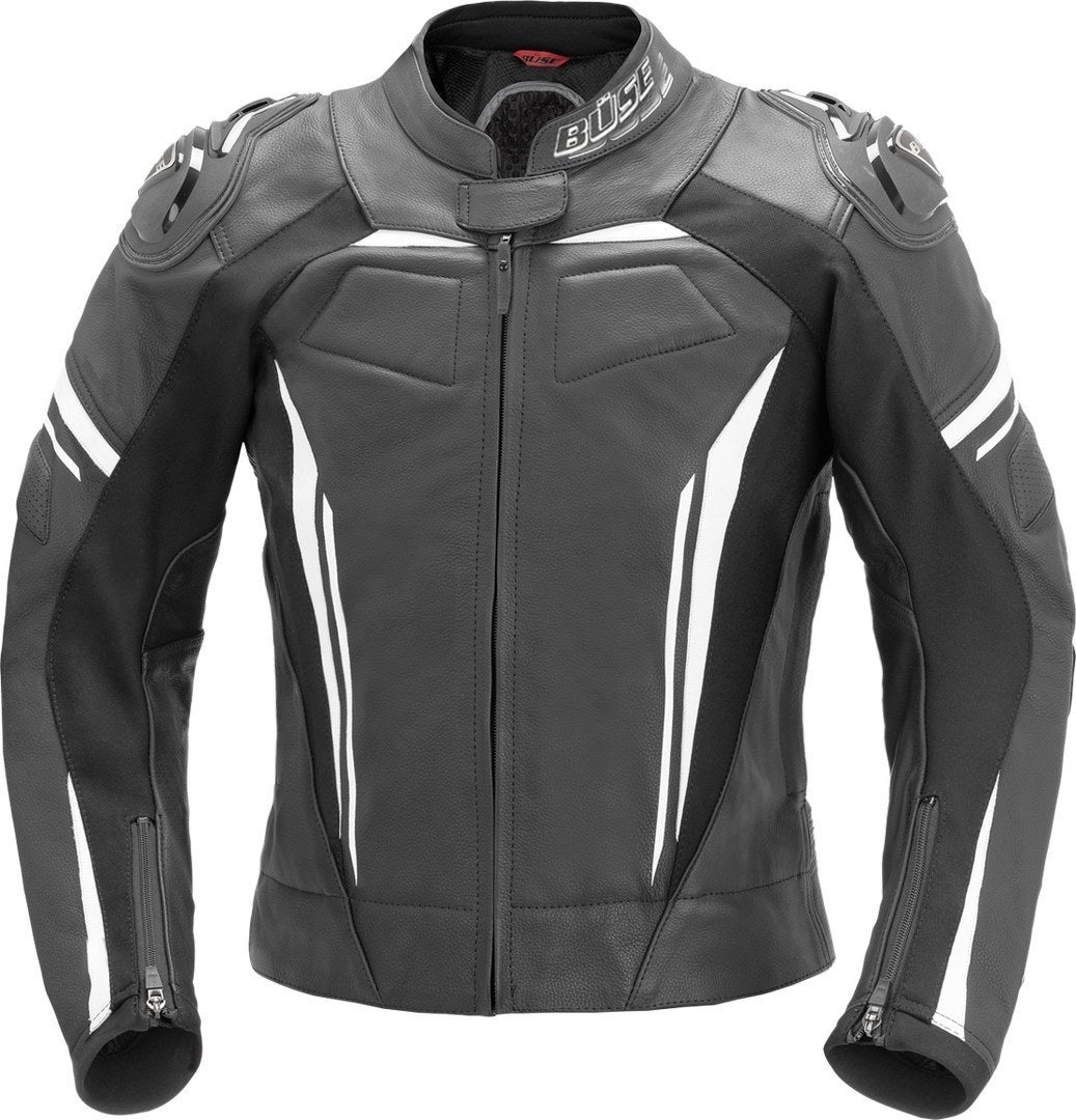 Büse Imola Ladies Motorcycle Leather Jacket black/white 42 Figure 1
