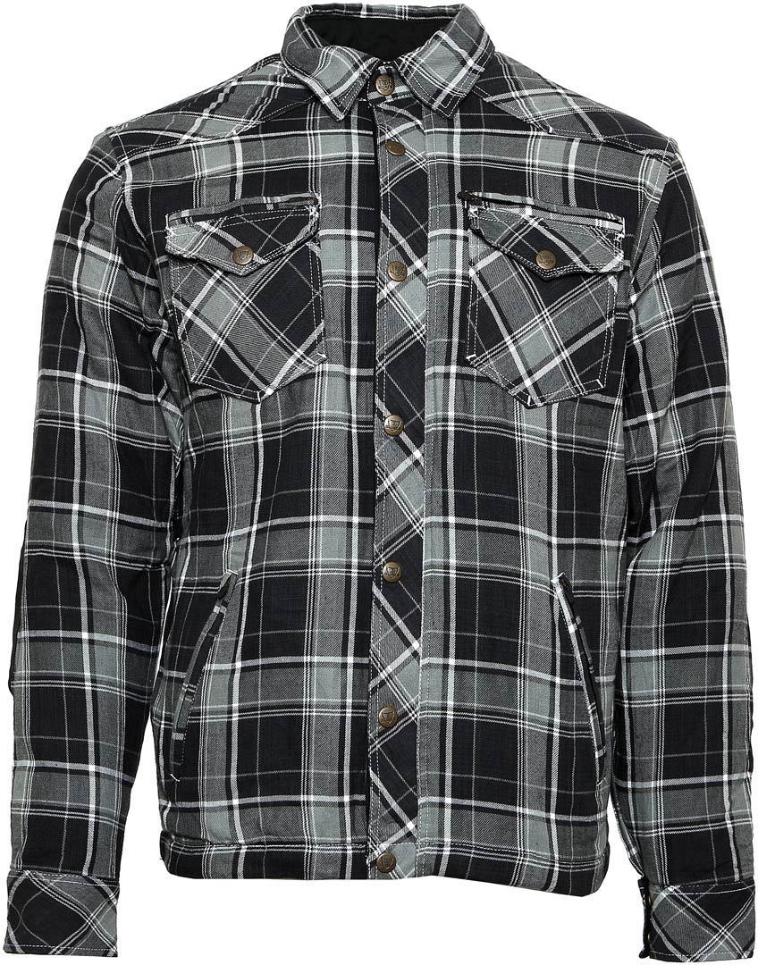 Bores Lumberjack Premium Camicia da moto grigio/nero/bianco L Figura 2