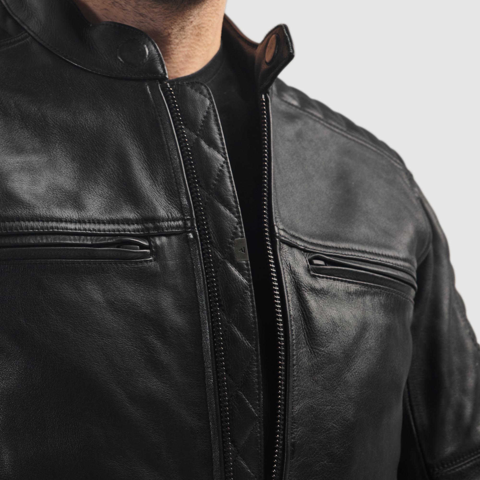 Rebelhorn Hunter 2 Motorrad Lederjacke schwarz S Abbildung 9