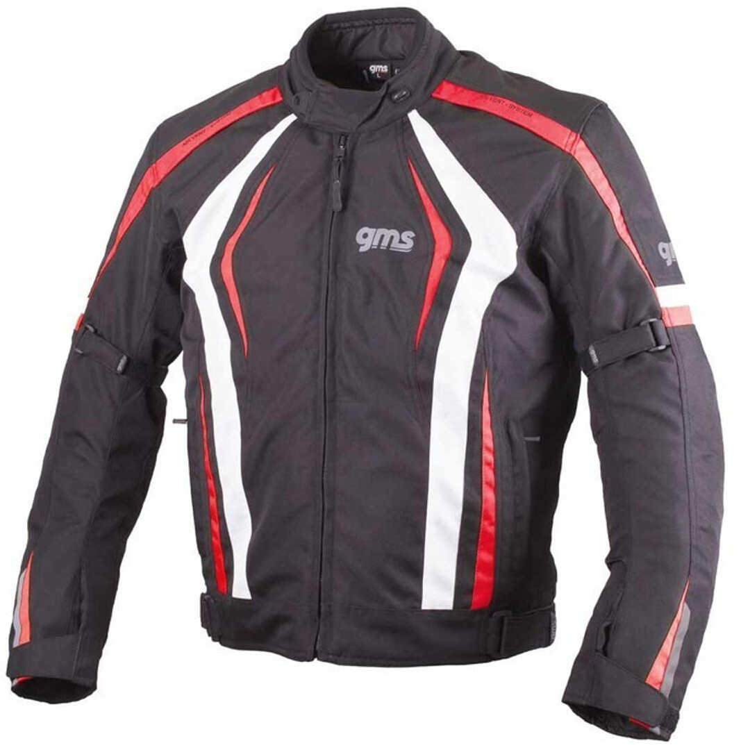 GMS Pace Motorrad Textiljacke schwarz/rot/weiß M Abbildung 1