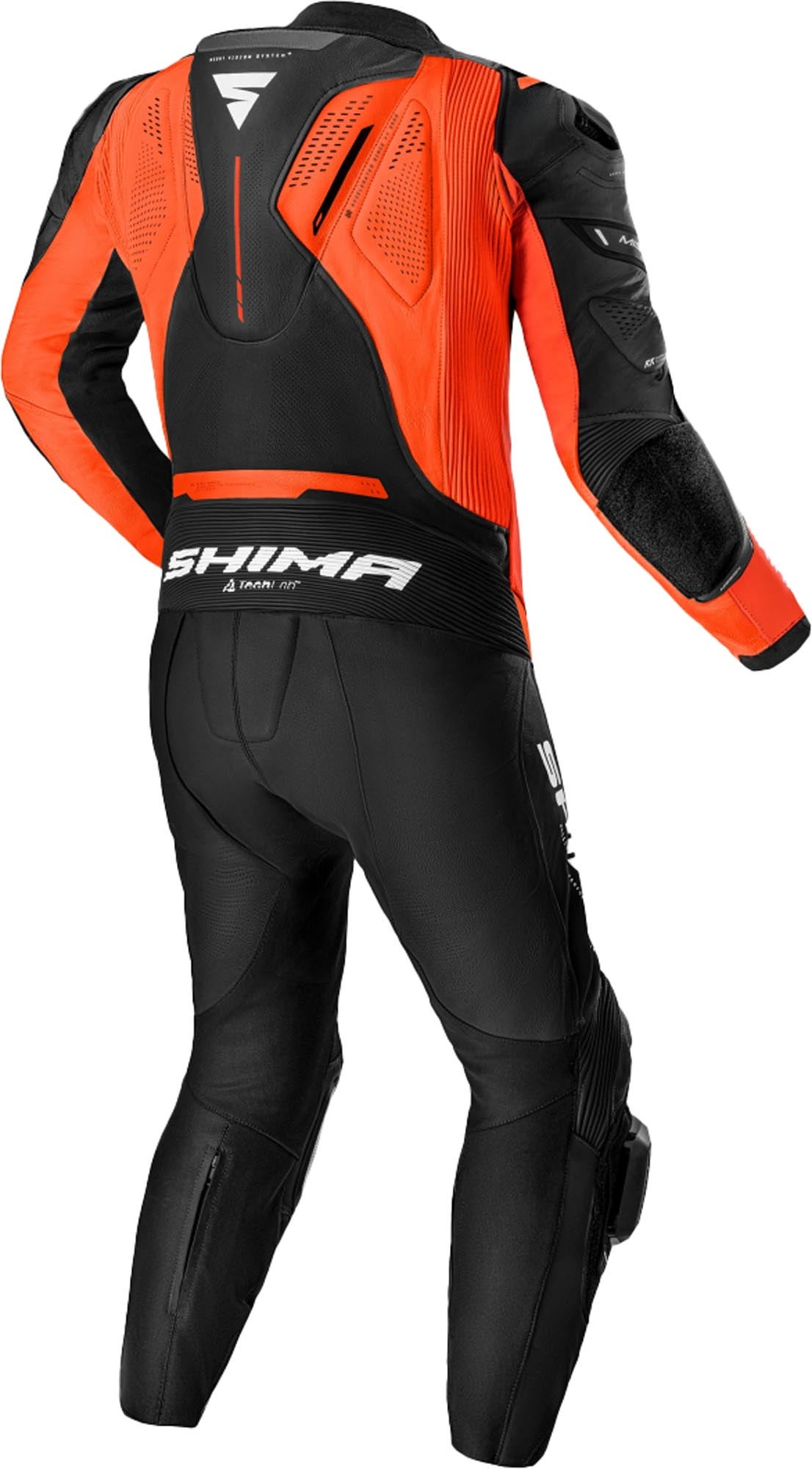 SHIMA Mission RS One Piece Motorcycle Leather Suit black/red 46 Figure 2