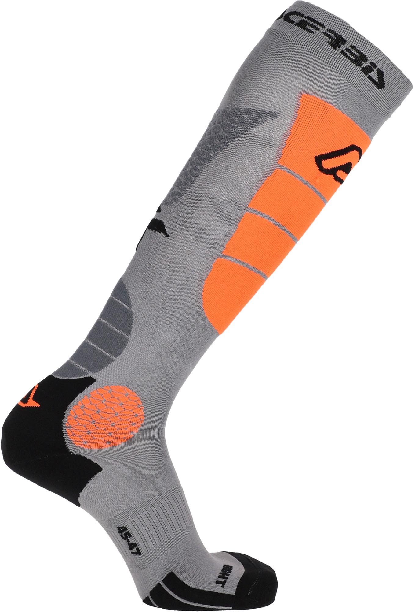 Acerbis MX Impact Vented Șosete de motocross gri/portocaliu L/XL Figura 2