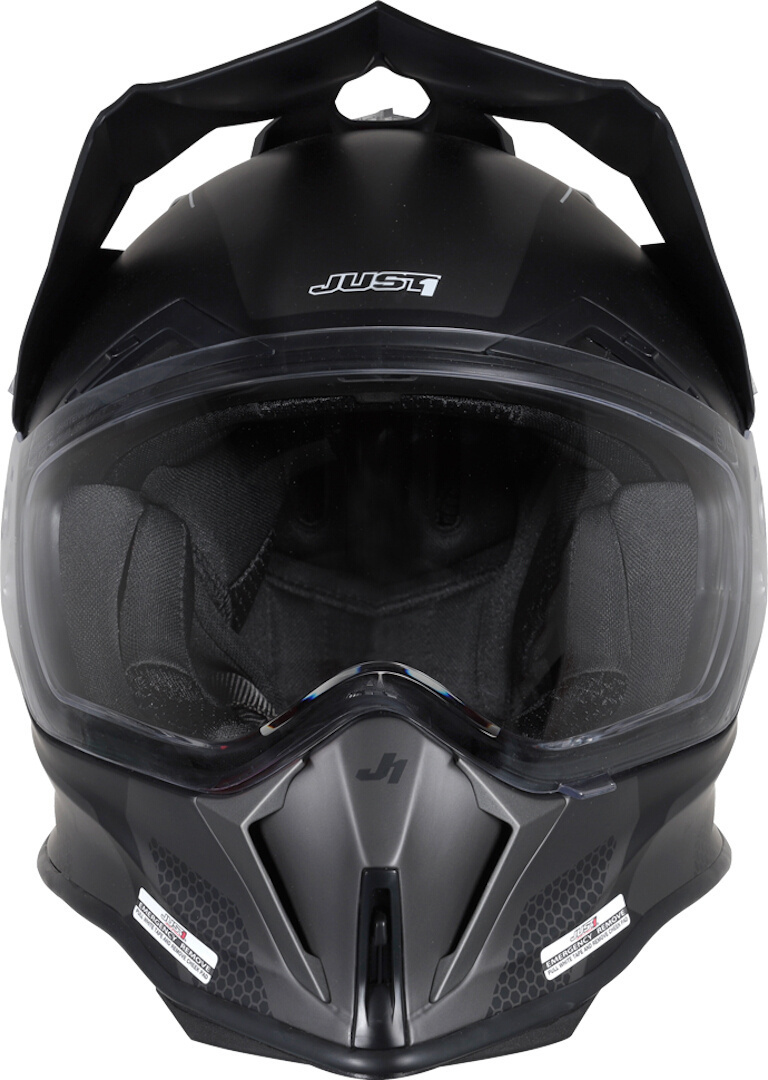Just1 J14-F Elite Cască de motocross Negru mat/alb XS (53/54) Figura 3