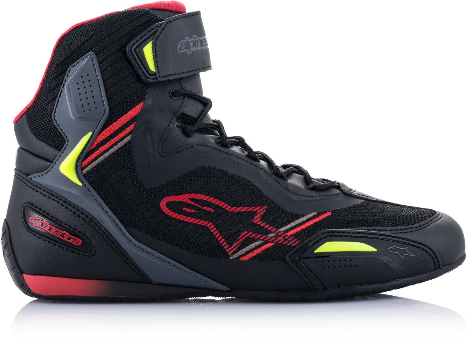 Alpinestars Faster 3 Rideknit Motorcycle Shoes black/red/yellow 14 (48) Figure 5