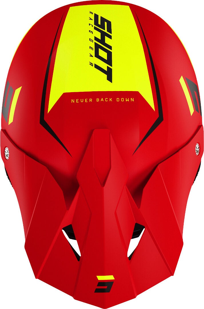 Shot Furious Chase Motocross Helmet red/yellow M (57/58) Figure 3