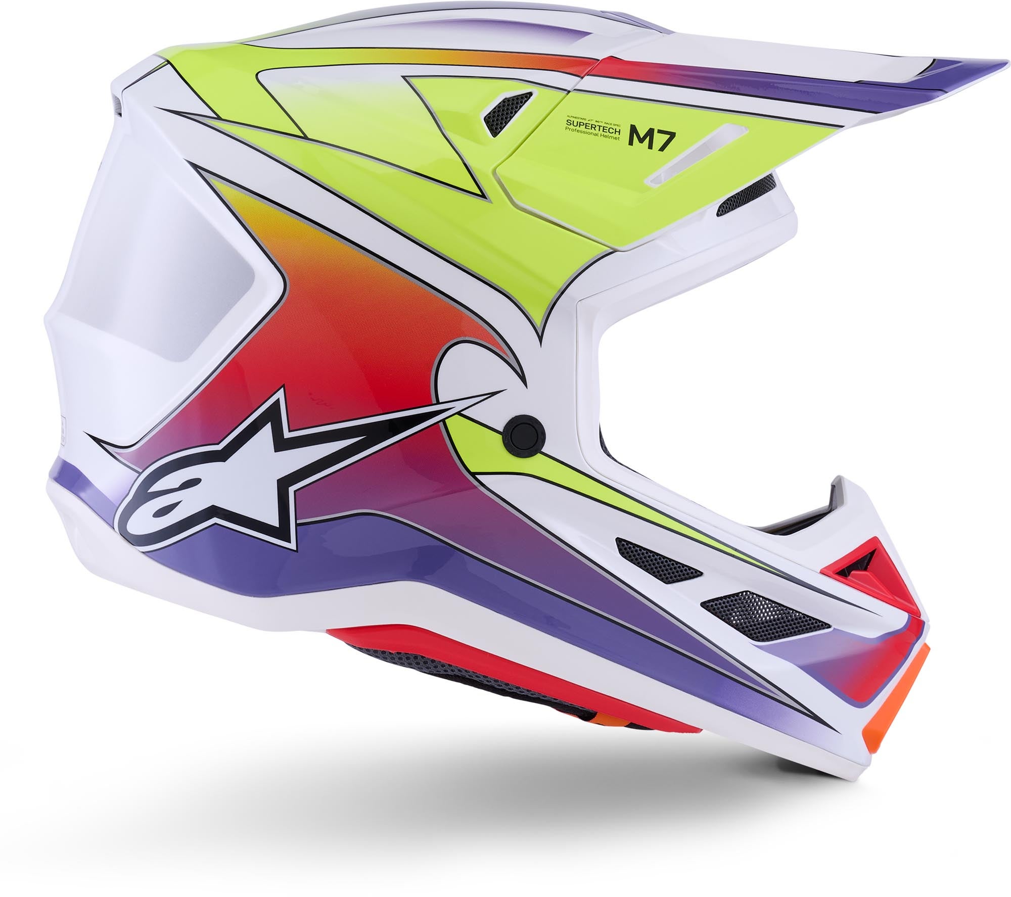 Side view of Alpinestars S-M7 Fuse Motocross Helmet