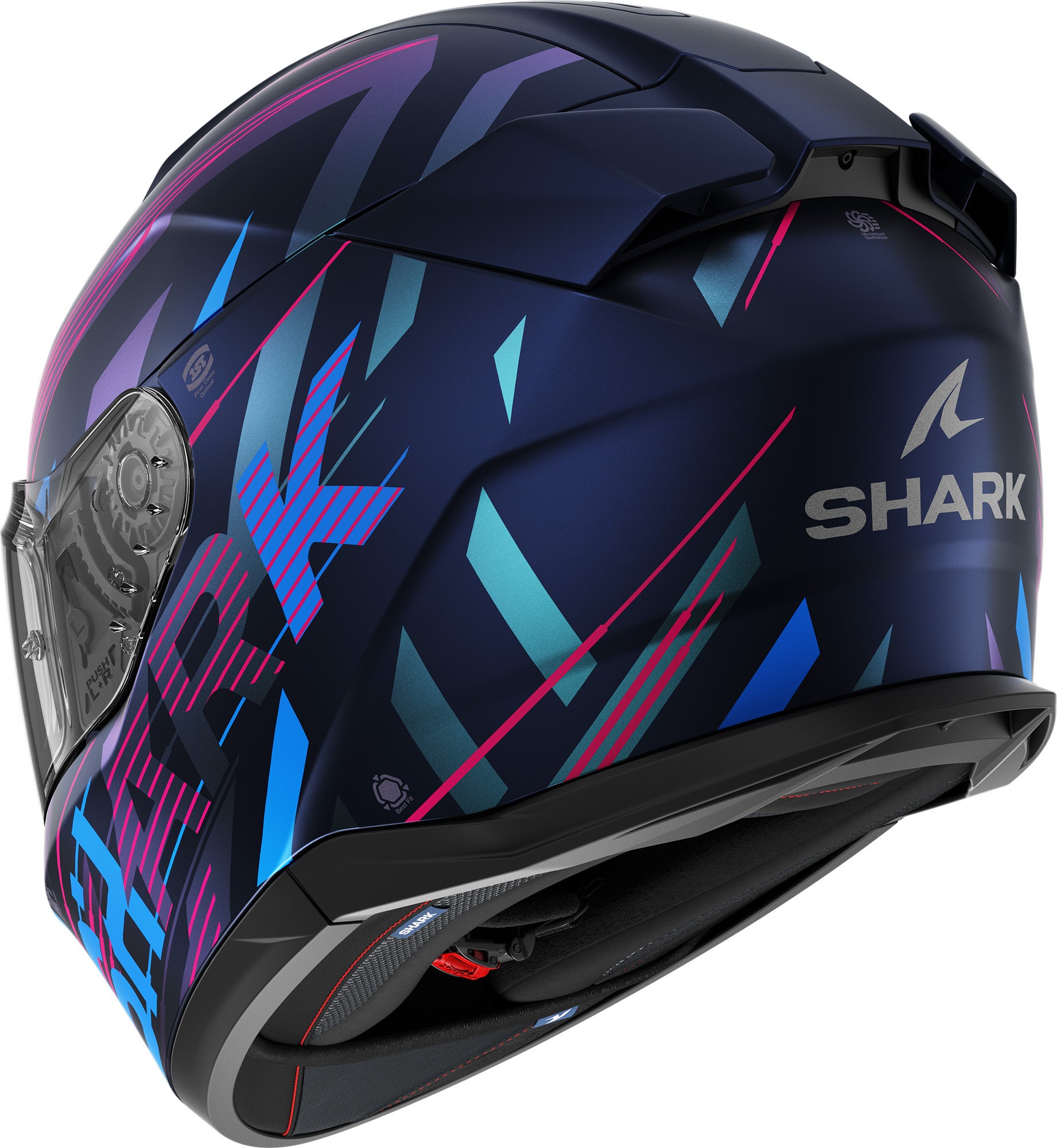 Shark D-Skwal 3 Dashed bleu foncé mat/violet/bleu M (57/58) Figure 2