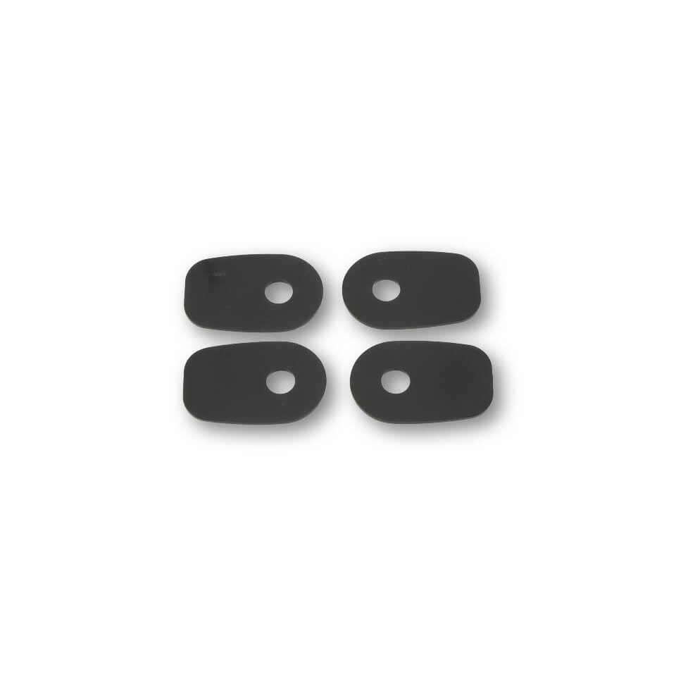 SHIN YO Montageplatten INDY SPACER für div. KAWASAKI Z750/,ZX10R,ER6 F/N, schwarz, Set Figura 1
