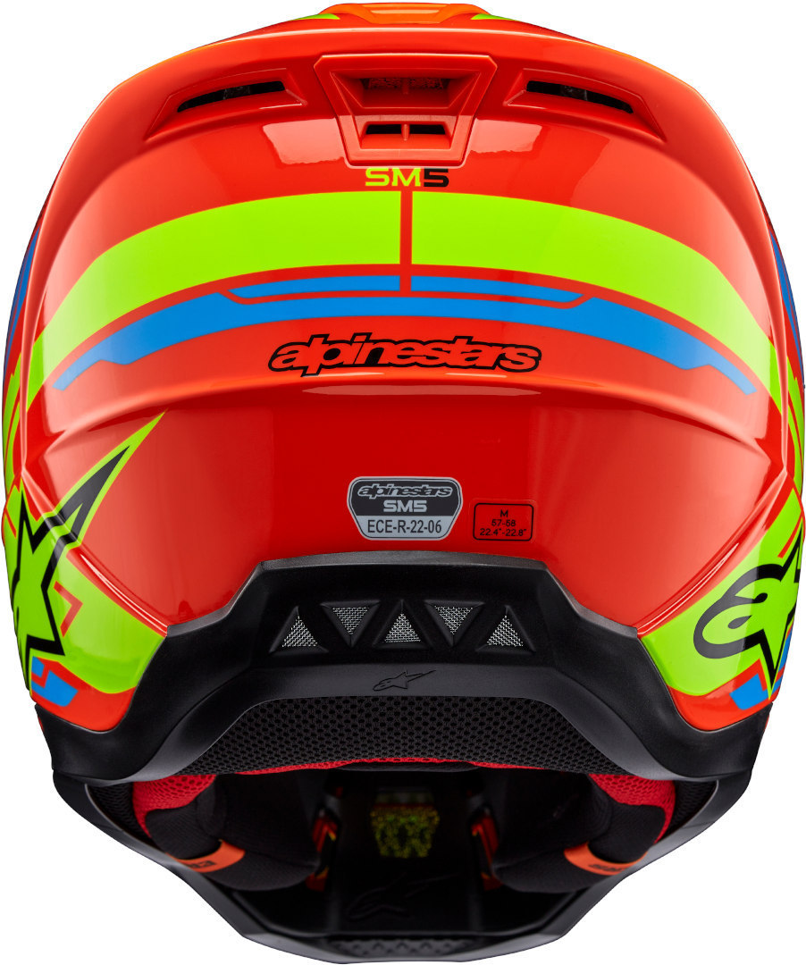 Alpinestars S-M5 Action 2 2024 Cască de motocross portocaliu/galben XL (61/62) Figura 3
