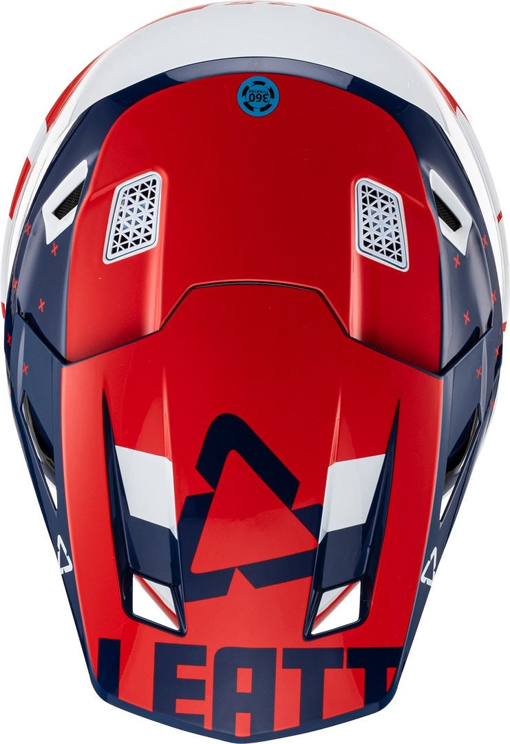 Leatt 7.5 Tricolor Casco da motocross con occhiali rosso/bianco/blu M (57/58) Figura 2