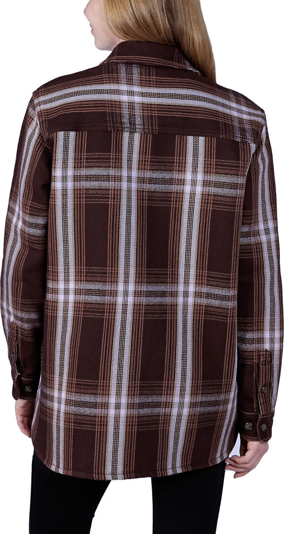 Carhartt Loose Fit Heavyweight Twill Cămașă pentru doamne Maro închis/mov M Figura 4