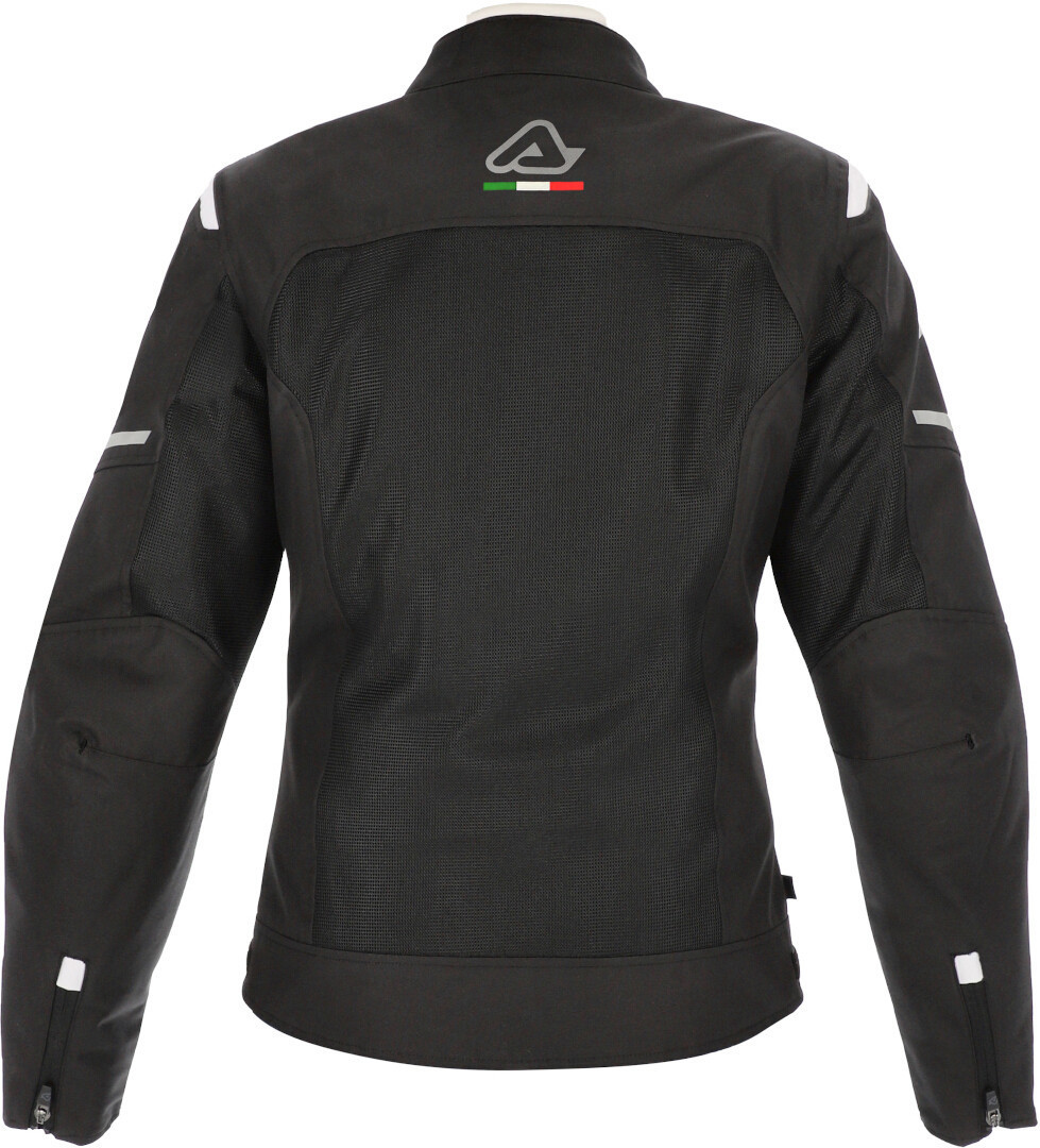 Acerbis On Road Ruby Dames Motorfiets Textiel Jas zwart/wit M Figuur 4