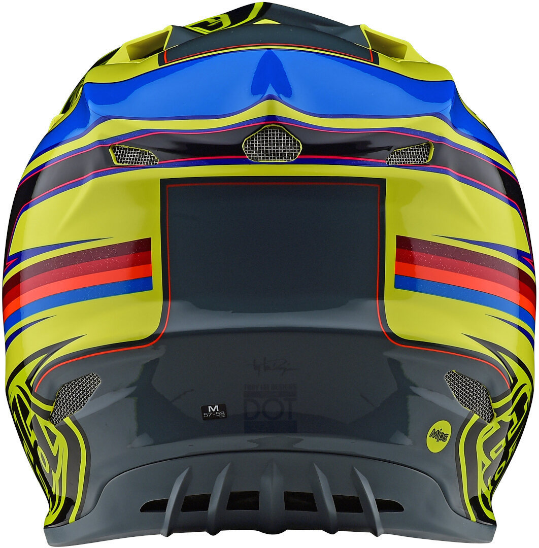 Troy Lee Designs SE4 Speed MIPS Cască de motocross galben/gri XS Figura 6