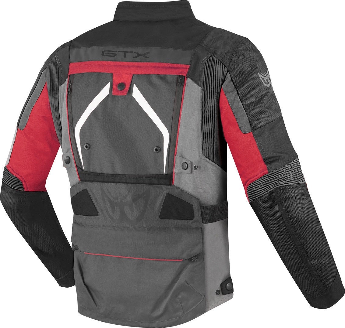 Berik Safari Veste textile de moto imperméable 3 en 1 noir/rouge 60 Figure 2