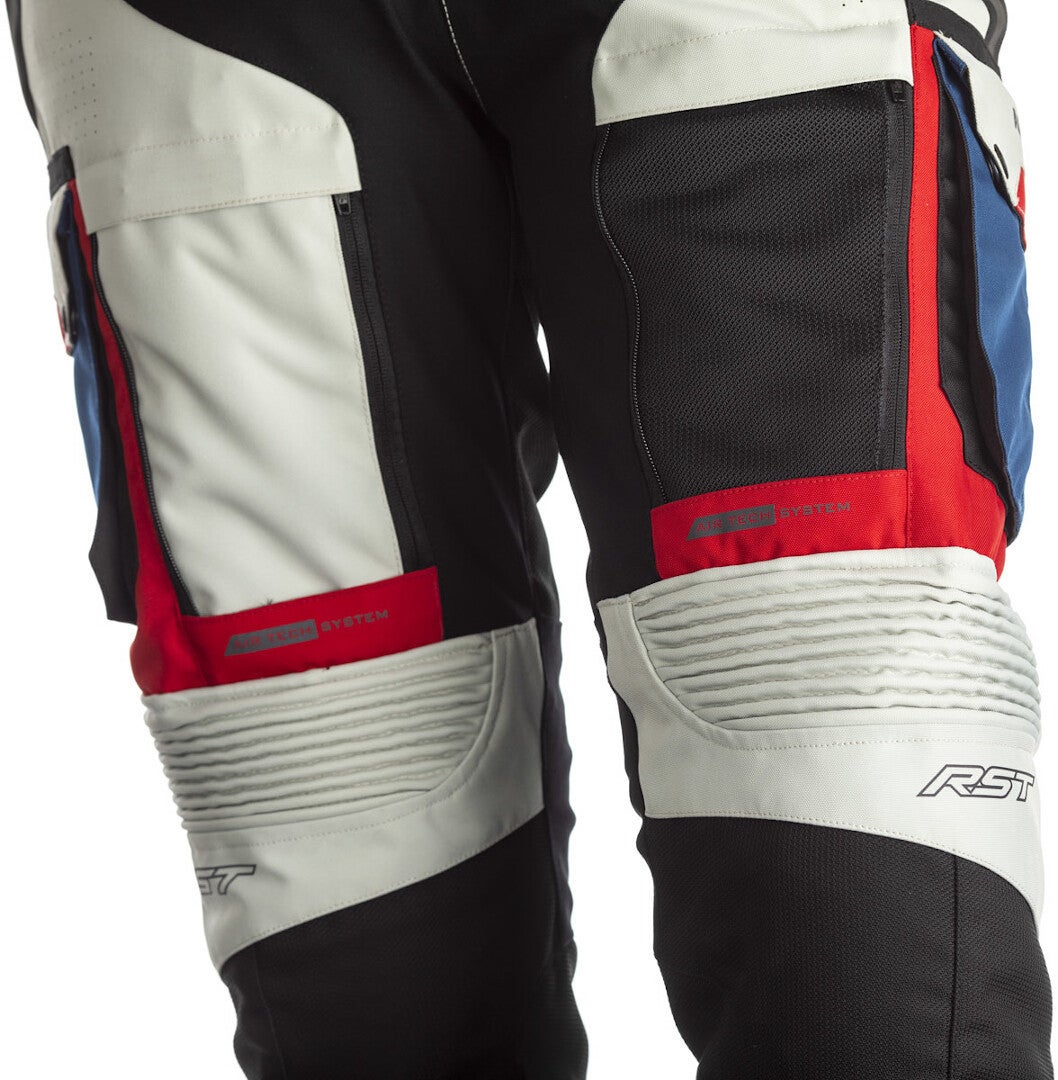 RST Pro Series Adventure-X Motorcycle Textile Pants white/blue/red M Figure 4