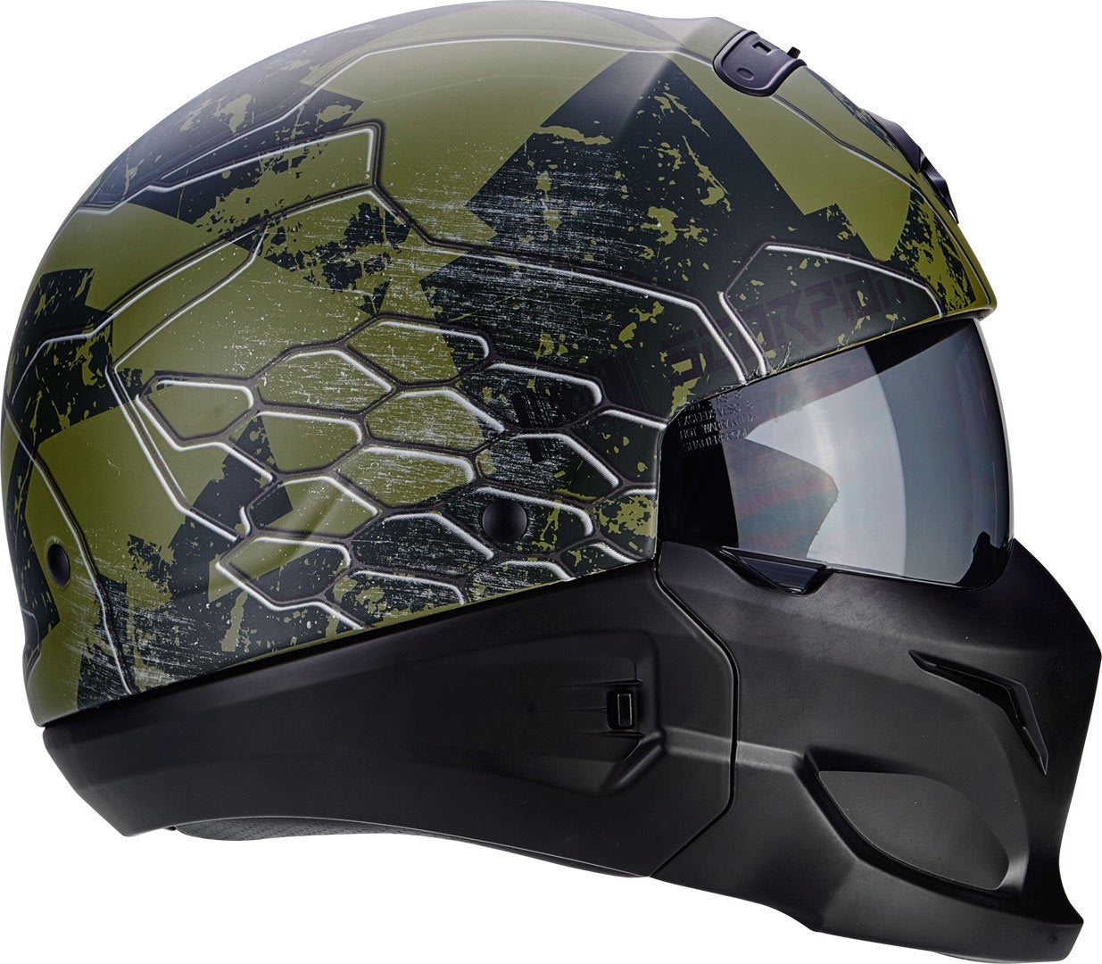 Scorpion Exo Combat Ratnik Roer zwart matt/groen M (57/58) Figuur 6