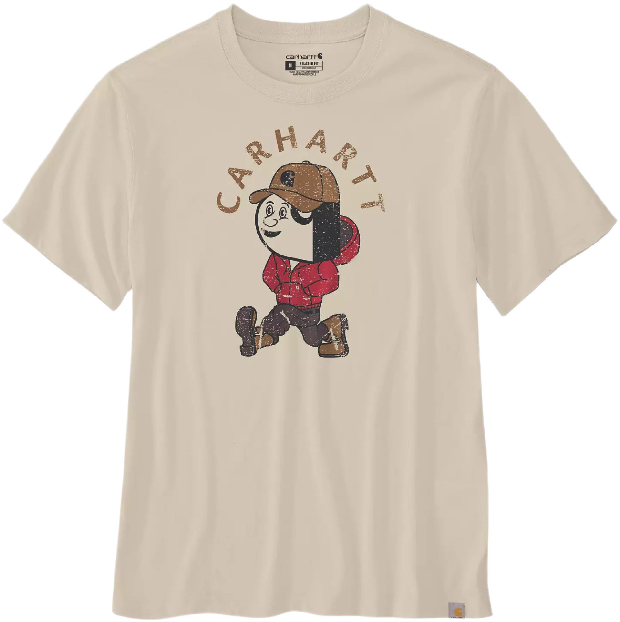 Carhartt Active Jac Graphic T-Shirt Cream S Figure 1
