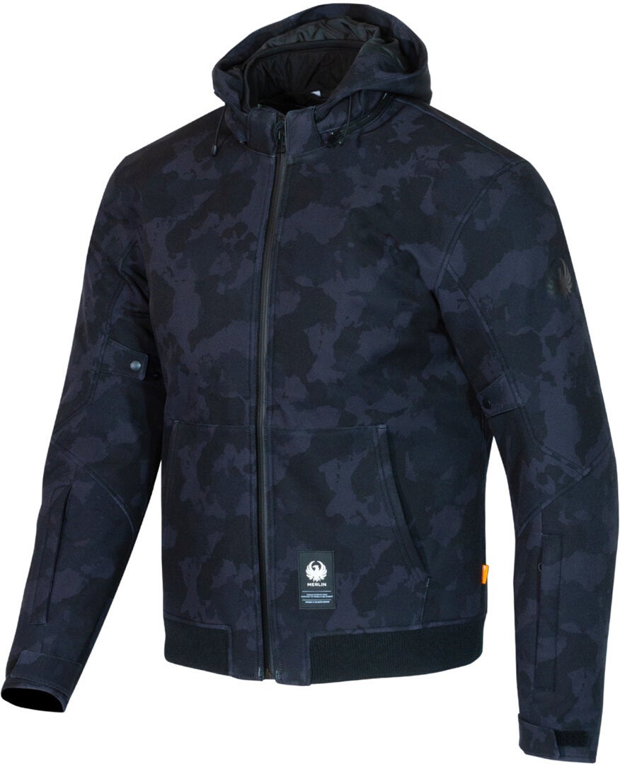 Merlin Torque D3O waterproof Motorcycle Zip Hoodie black/camouflage XXL Figure 1