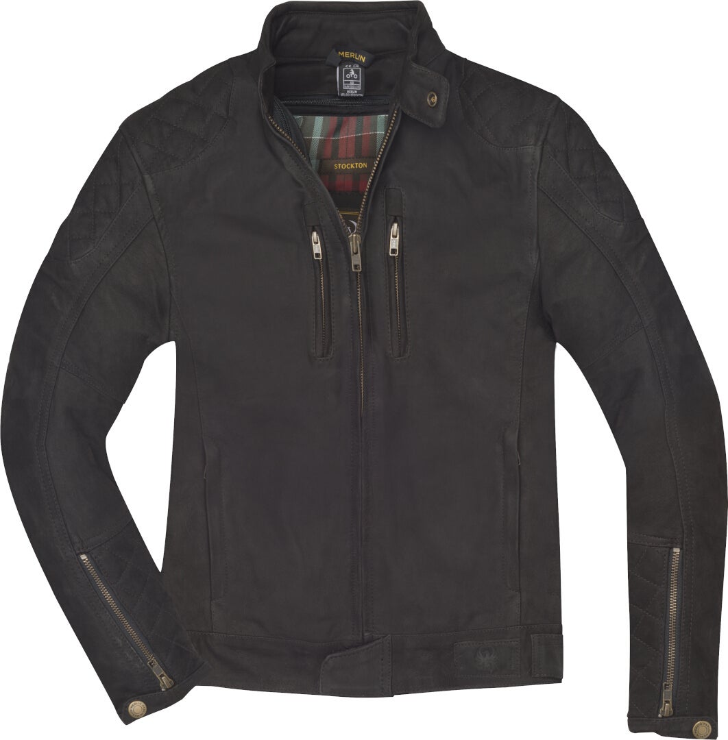 Merlin Stockton Motorrad Lederjacke braun 3XL Abbildung 1
