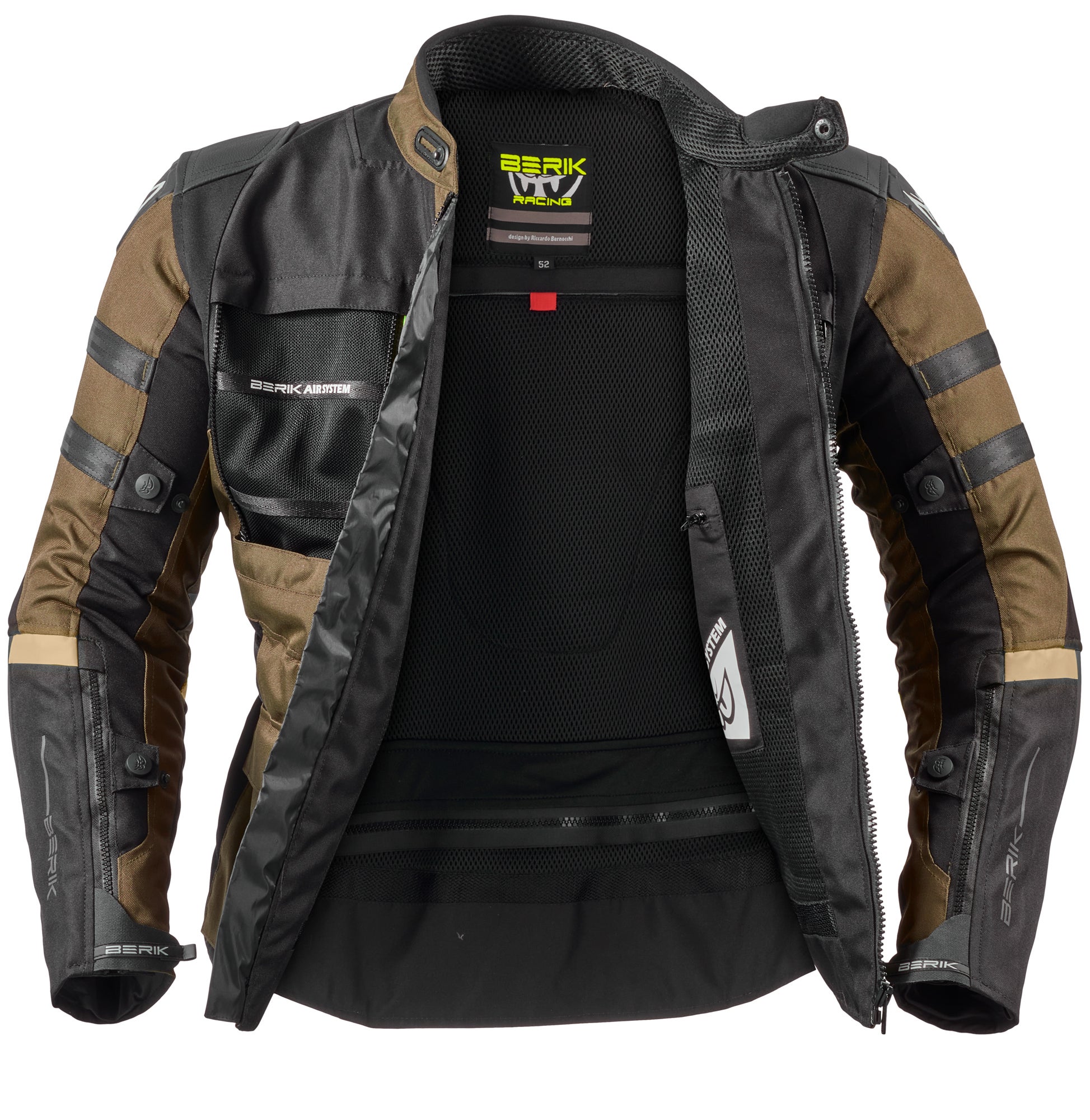 Berik Absolute Zero RX wasserdichte Motorrad Textiljacke schwarz/braun 48 Abbildung 3