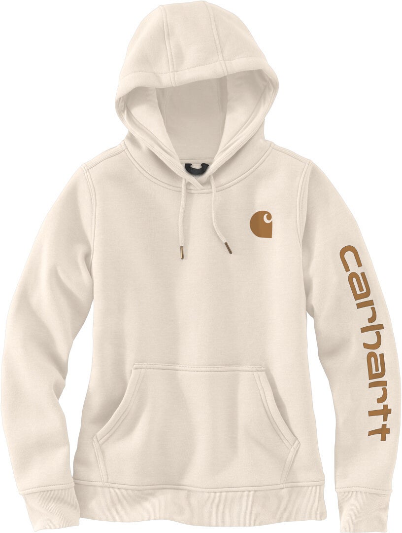 Carhartt Clarksburg Logo Ladies Hoodie brown/beige M Figure 1