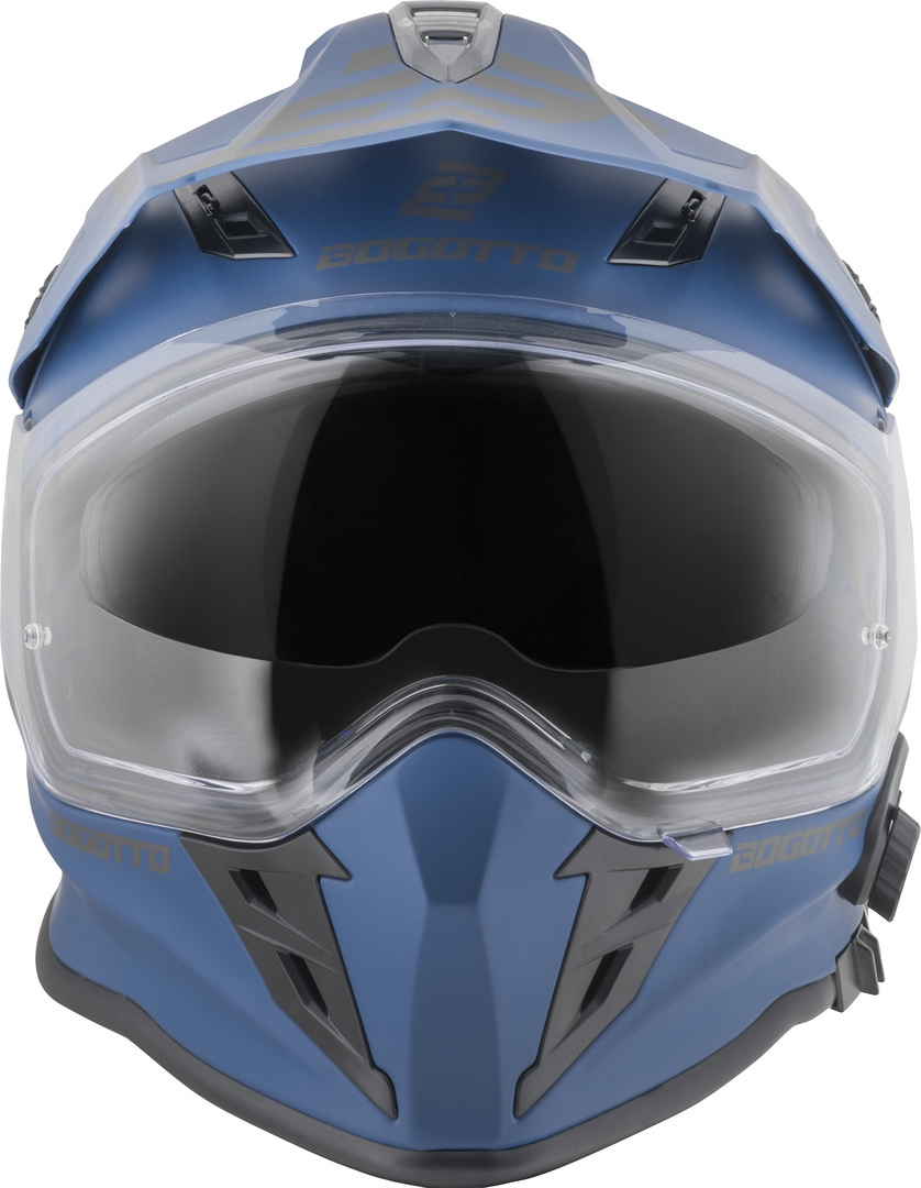 Bogotto H331 BT Bluetooth Casco Enduro Blu opaco 2XL Figura 7