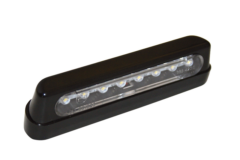 HIGHSIDER smart LED registreringsskylt ljus svart / rök ABS-plast, lång (1st) Figur 2