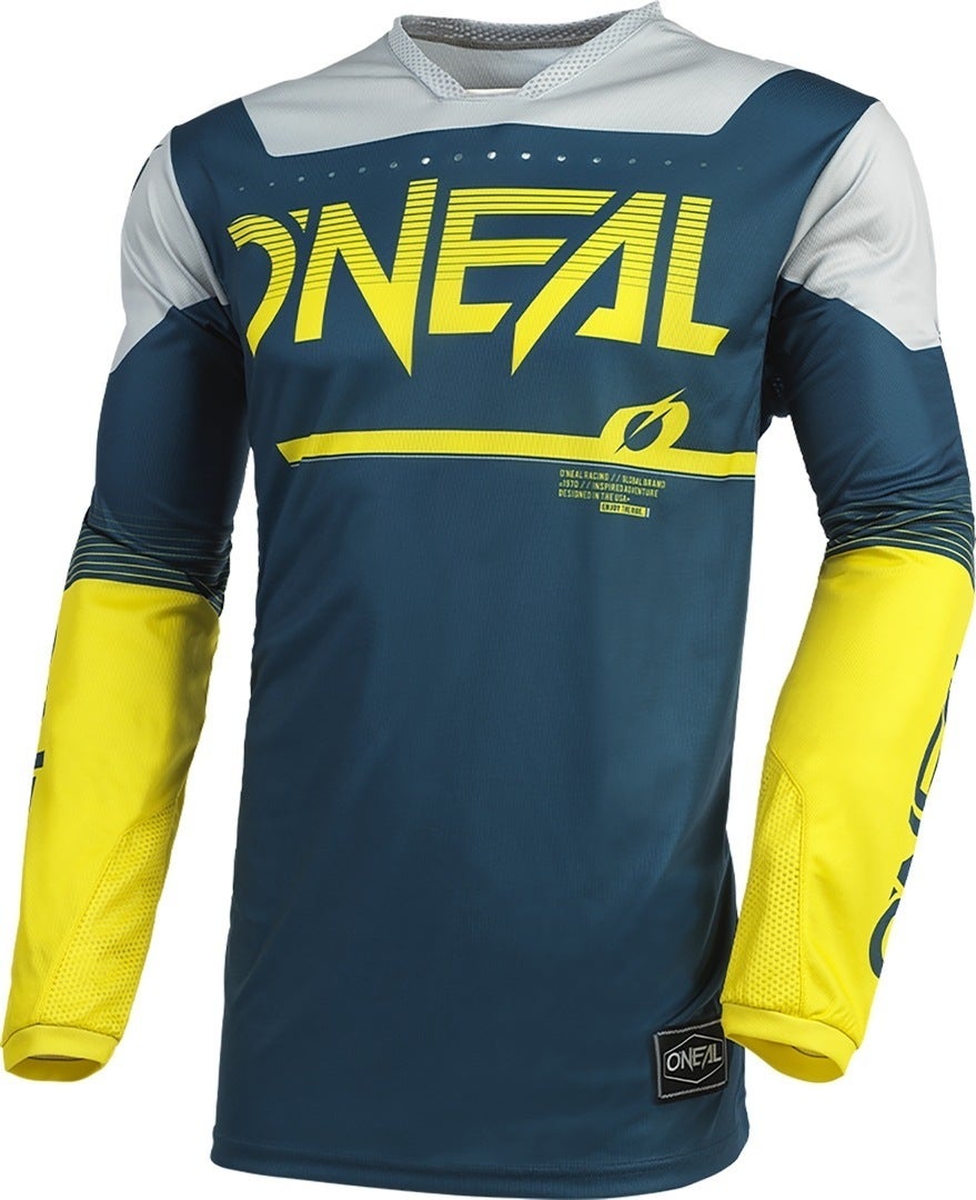 Oneal Hardwear Surge Motocross Jersey blå/grå L Figur 1