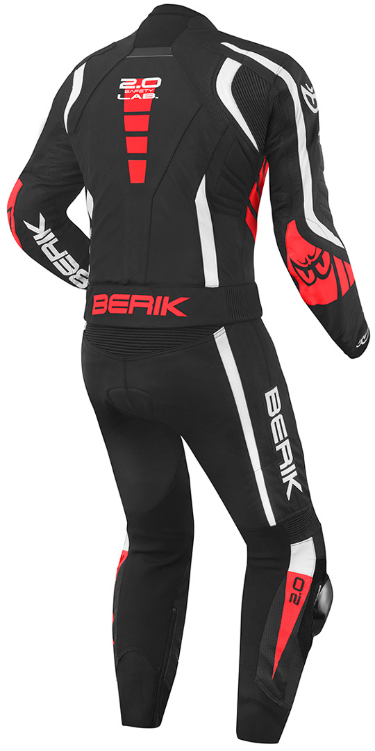 Berik Zakura Two Piece Motorcycle Leather Suit black/white/red 54 Figure 2