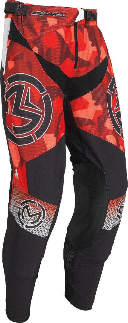 Moose Racing Sahara 2022 Calças de Motocross vermelho/preto 38 Figura 1
