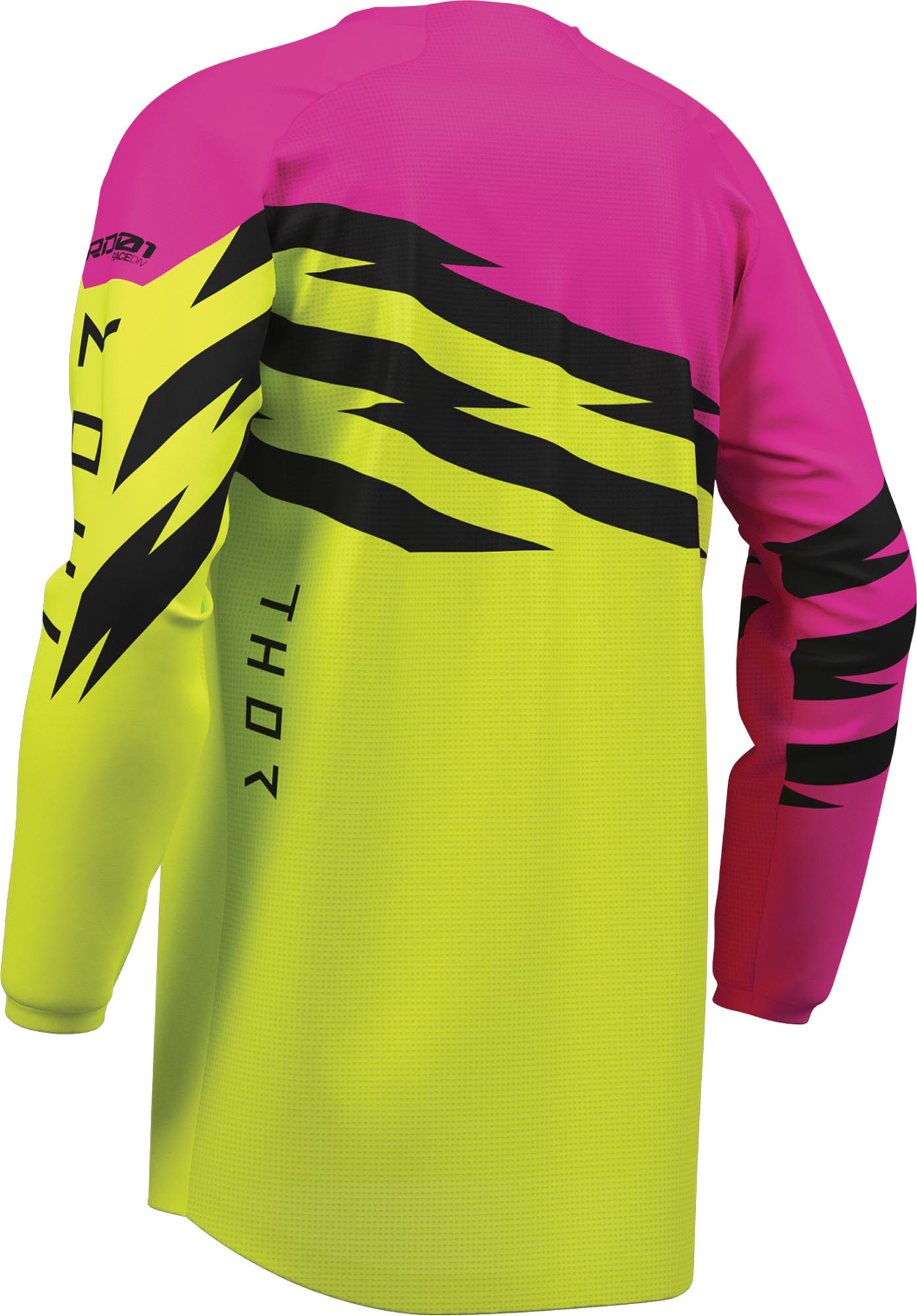 Thor Launchmode Shockie Jugend Motocross Jersey neon-gelb/pink L Abbildung 2