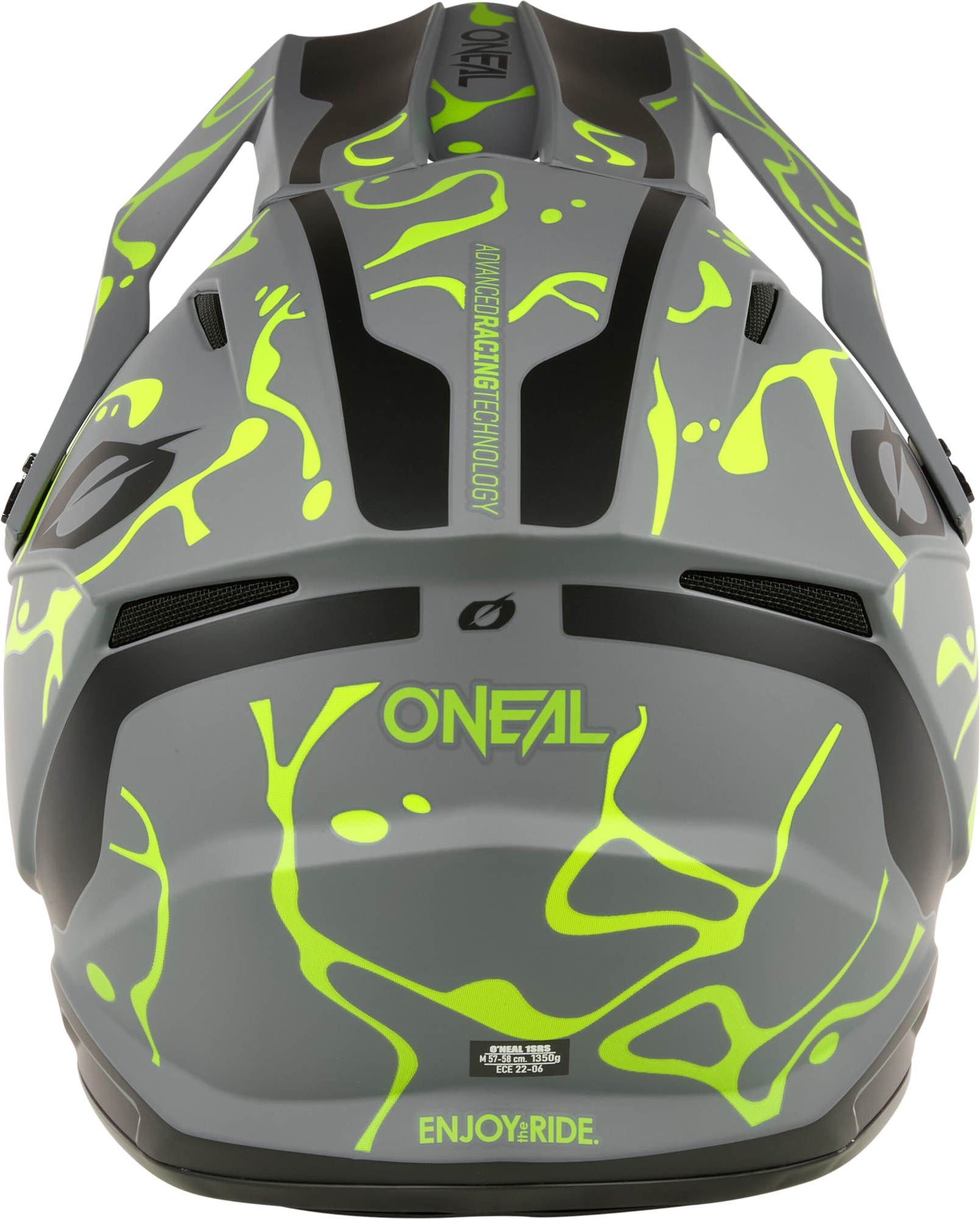 Oneal 1SRS SPLASH Motorcross helm grijs/neon geel M (57/58) Figuur 4