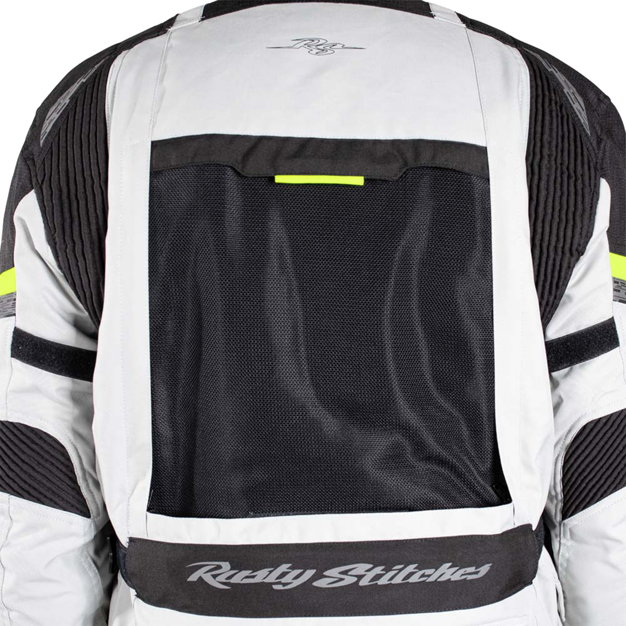 Rusty Stitches Cliff Veste textile imperméable à l’eau pour moto Gris clair/Noir L Figure 7