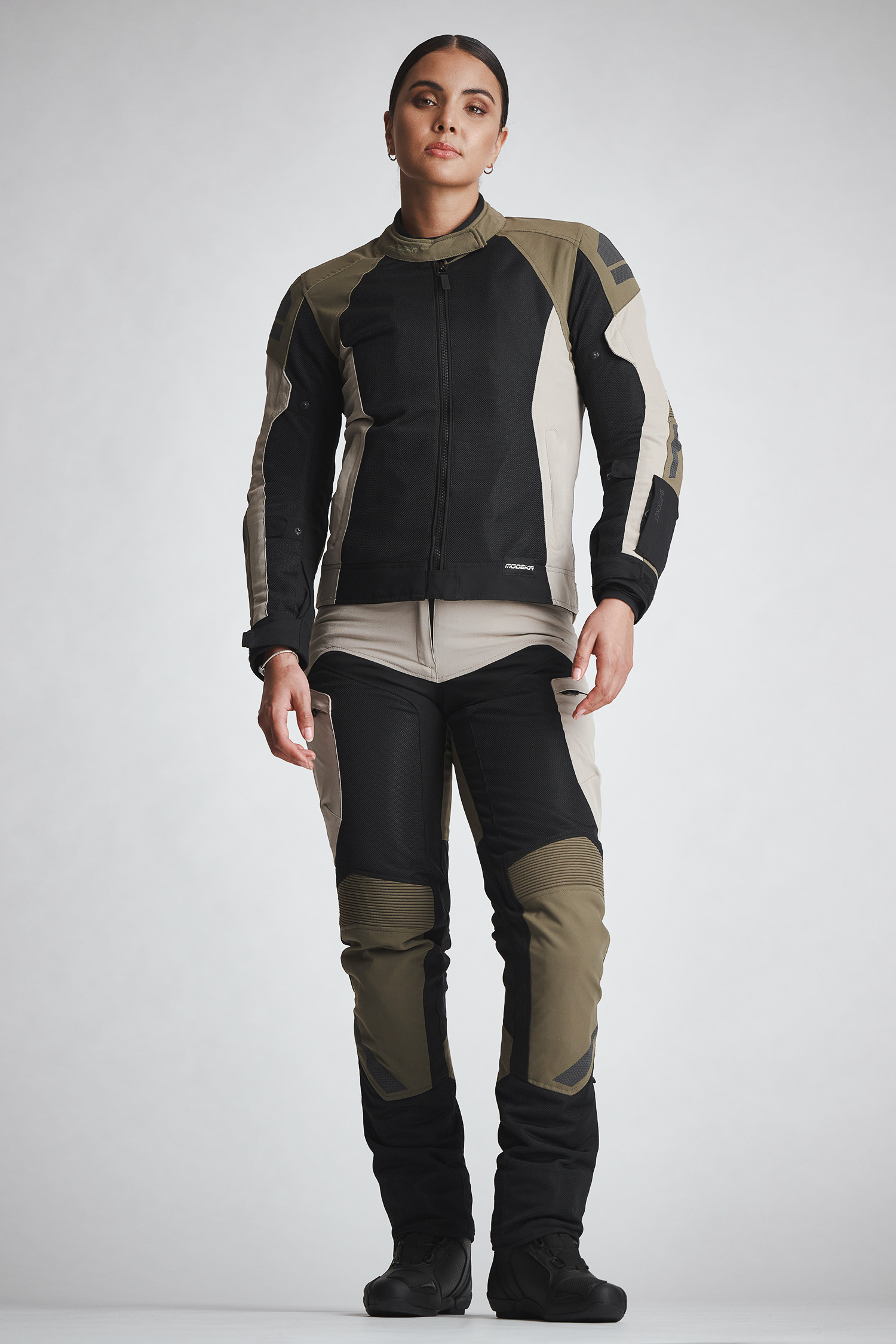 Modeka Khao Air II waterproof Ladies Motorcycle Textile Jacket black/brown 38 Figure 3