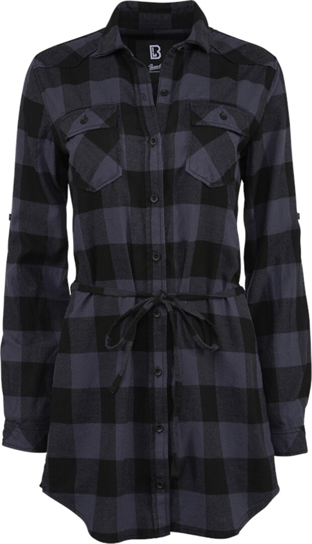 Brandit Lucy Longshirt Cămașă pentru doamne Negru/gri XXL Figura 1