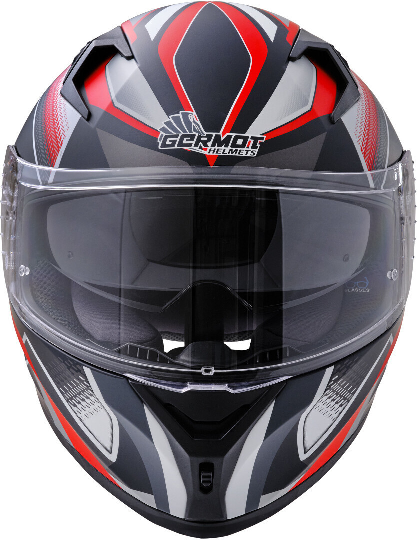 Germot GM 711 Dekor Cască Negru mat/roșu L (59/60) Figura 2