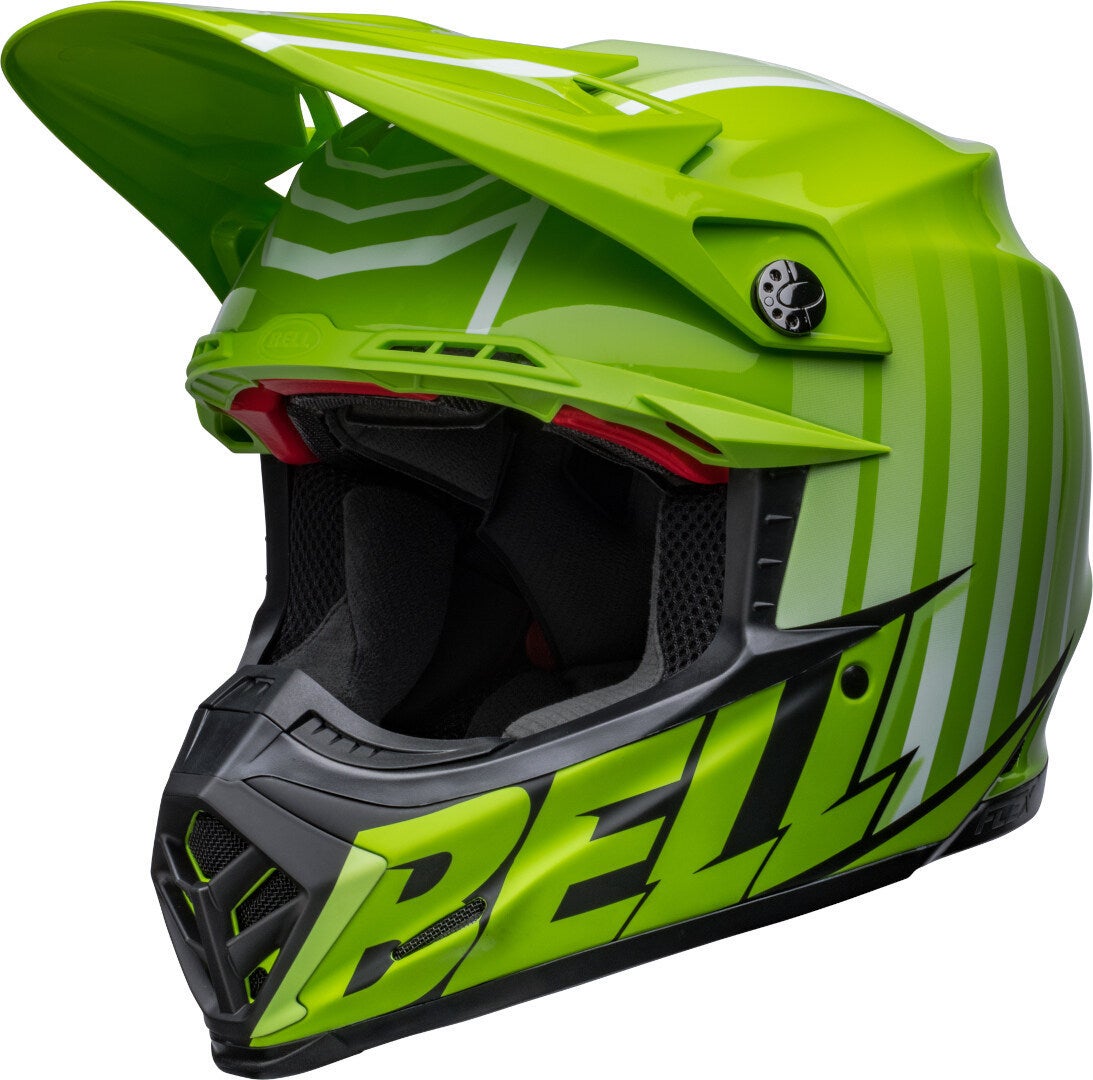 Bell Moto-9S Flex Sprint Casco Motocross Verde/Nero M Figura 3