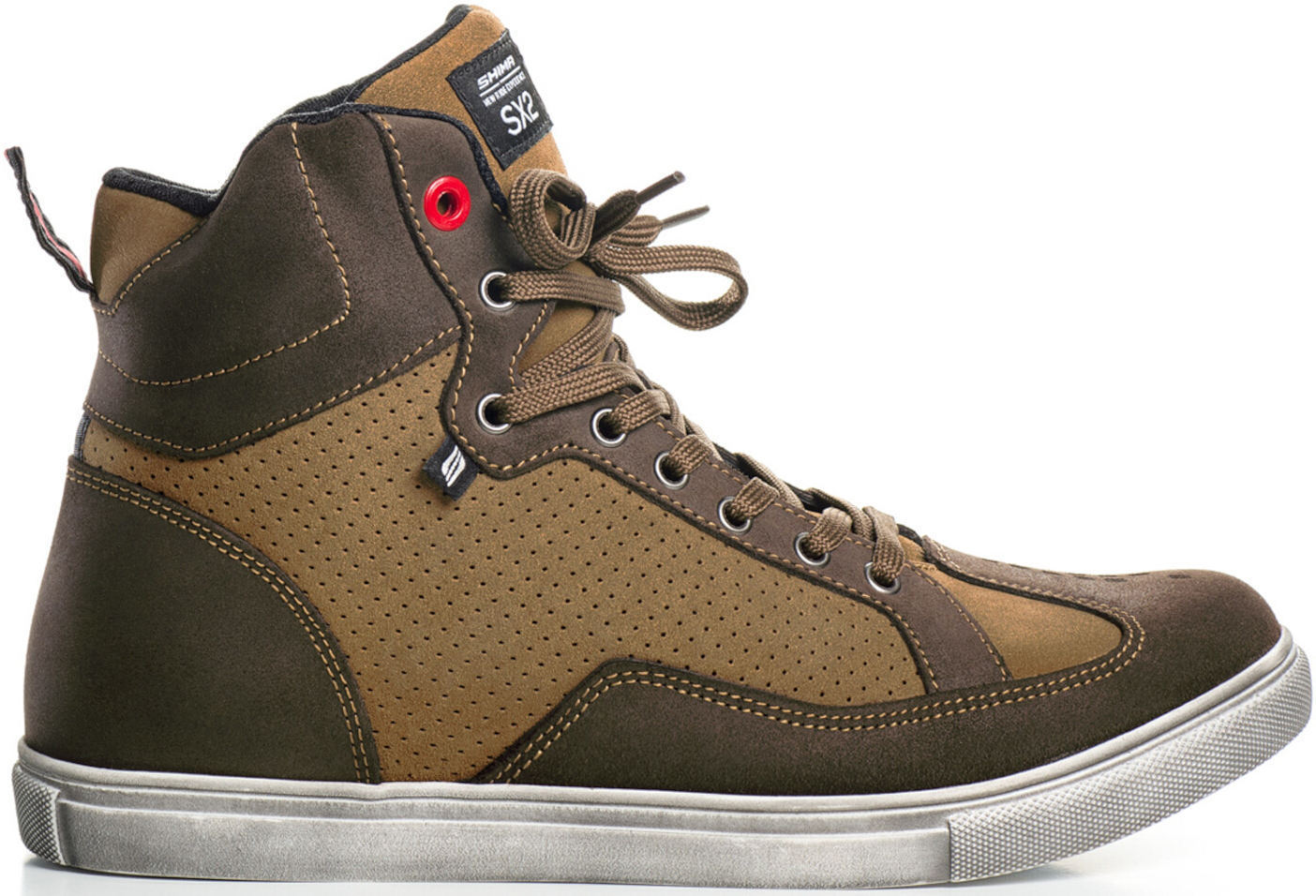 SHIMA SX-2 perforé Chaussures de moto Marron 48 Figure 2