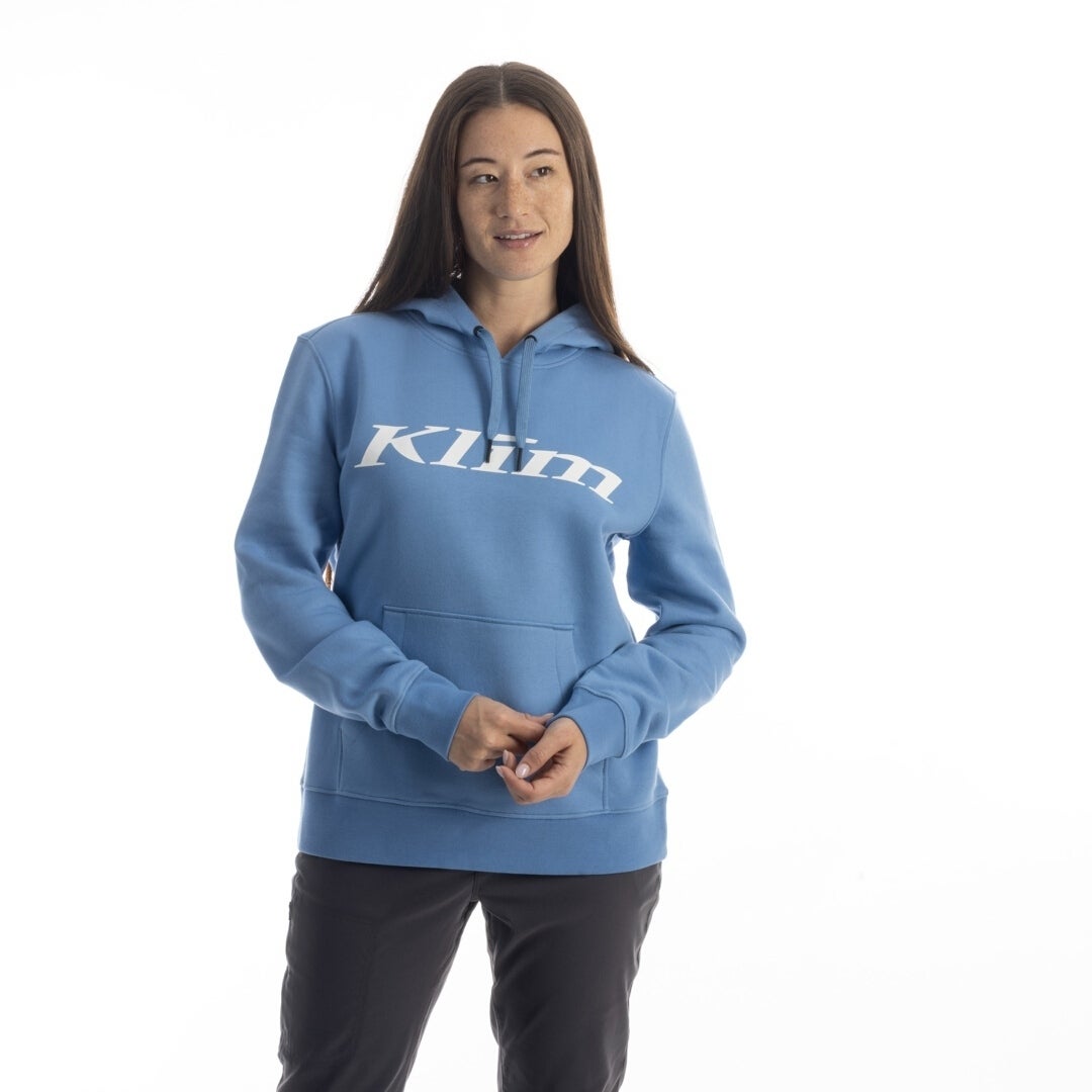 Klim レディースパーカー 青/白 XL 図1