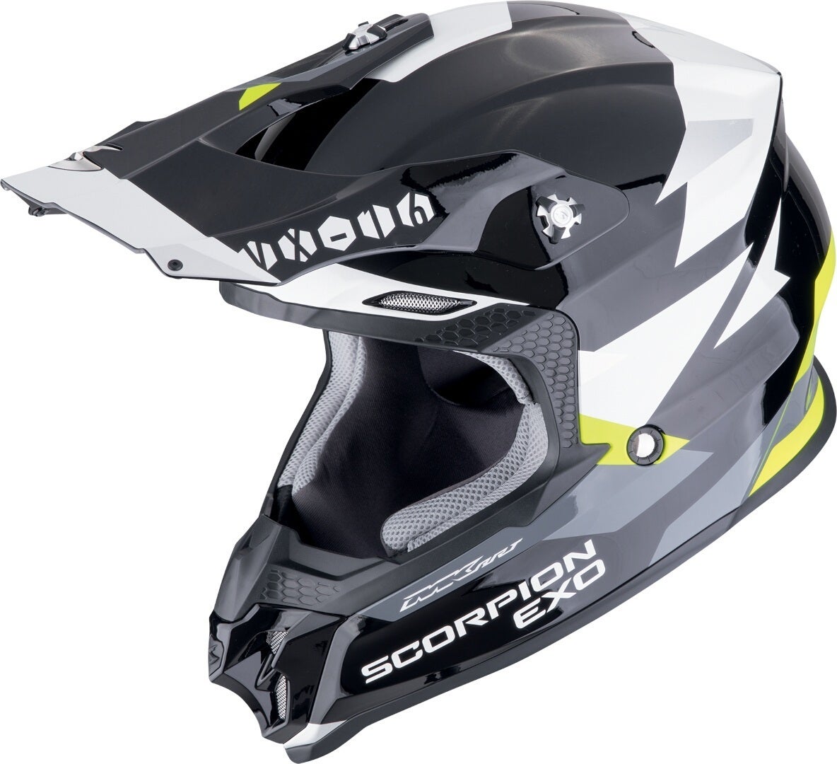 Scorpion VX-16 Evo Air Rod Casco da motocross nero/giallo/bianco S (55/56) Figura 1