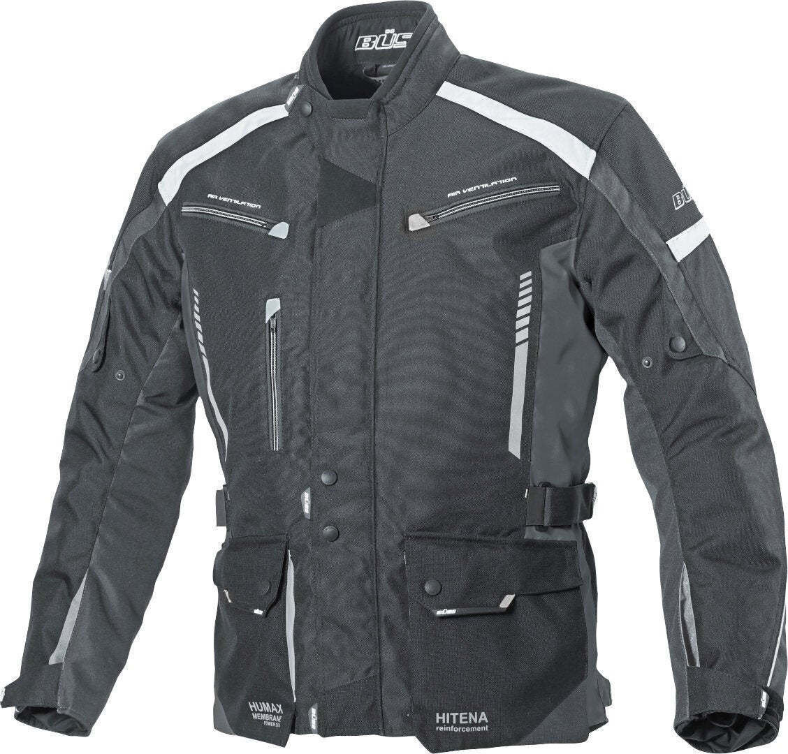 Büse Torino II Motorcycle Textile Jacket black/white XL Figure 1