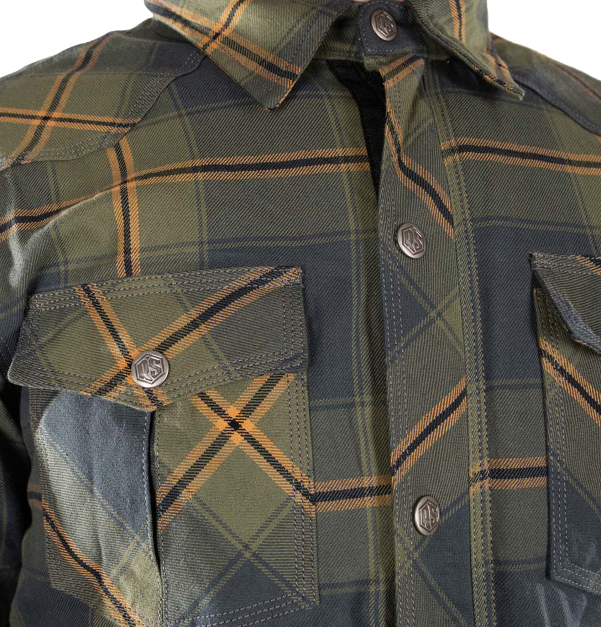 Rusty Stitches Noah Fleece Tech Veste Textile moto bleu/vert S Figure 10