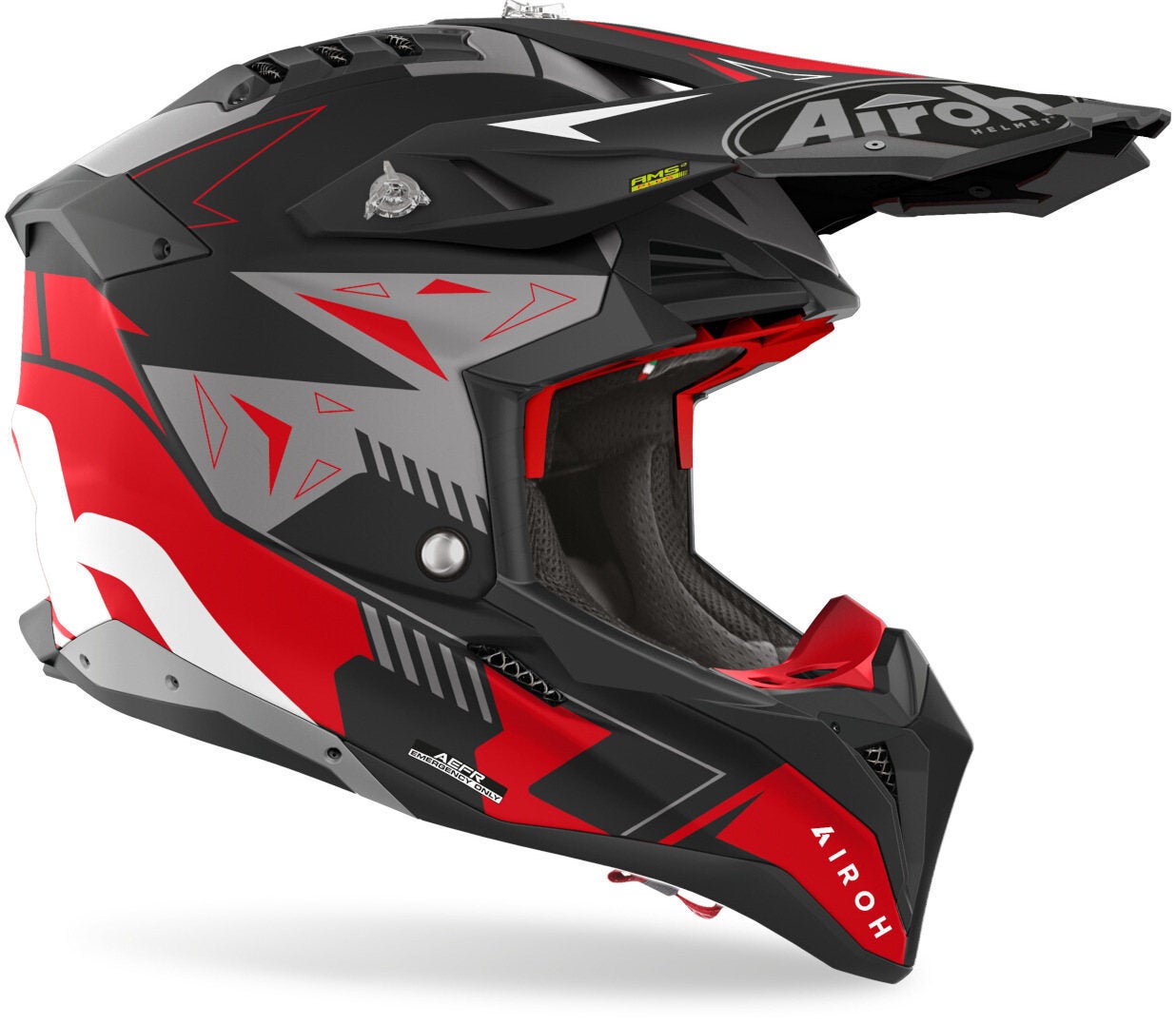 Airoh Aviator 3 Spin Casco Motocross Red Matt S (55/56) Figura 2