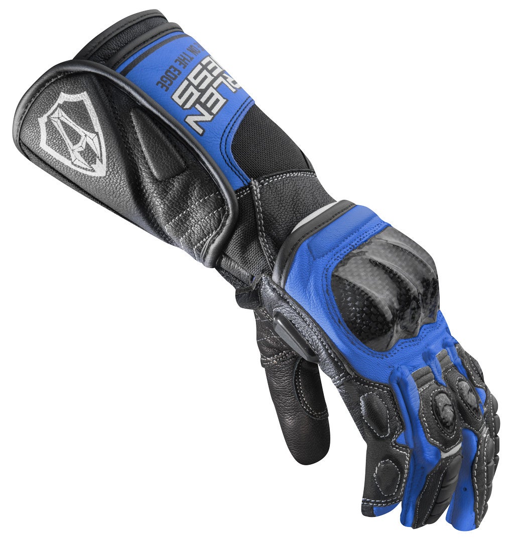 Arlen Ness Mugello Motorcykelhandsker sort/blå 3XL Figur 3