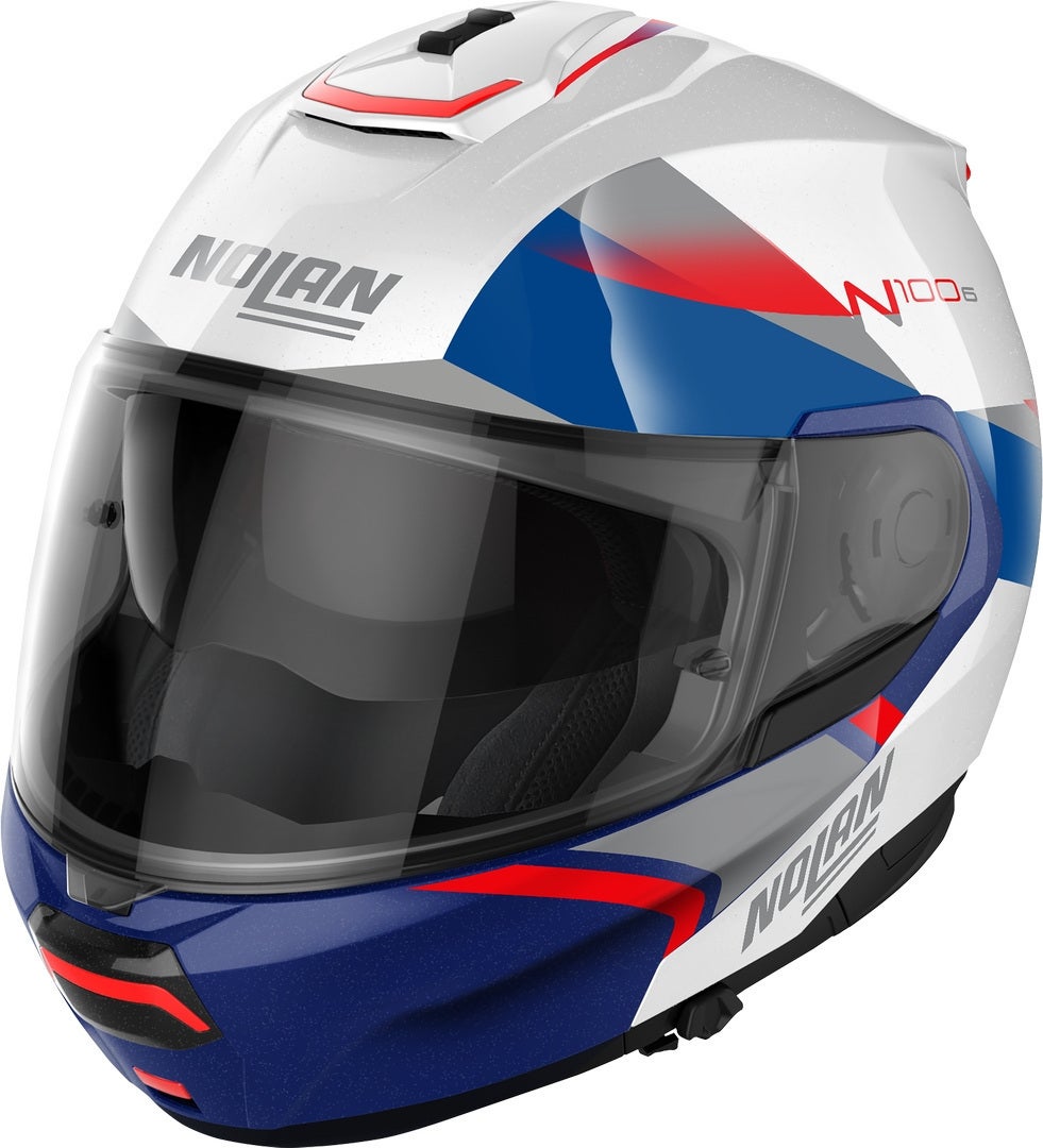 Nolan N100-6 Paloma N-Com Casco bianco/blu/rosso S (56) Figura 1