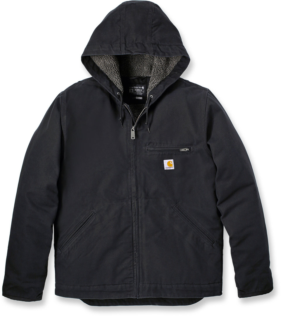 Carhartt Relaxed Fit Washed Duck Sherpa Lined Jachetă negru S Figura 1